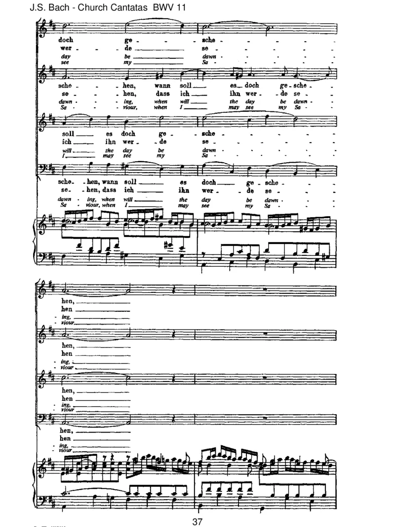 BWV11LobetGottinseinenReichen(AscensionOratorio)_一万首著名钢琴曲谱哈农贝多芬合集视频教学电子版高清无水印可打印_1古典钢琴知名音乐家谱_巴赫钢琴谱全集_J.S巴赫作品全集