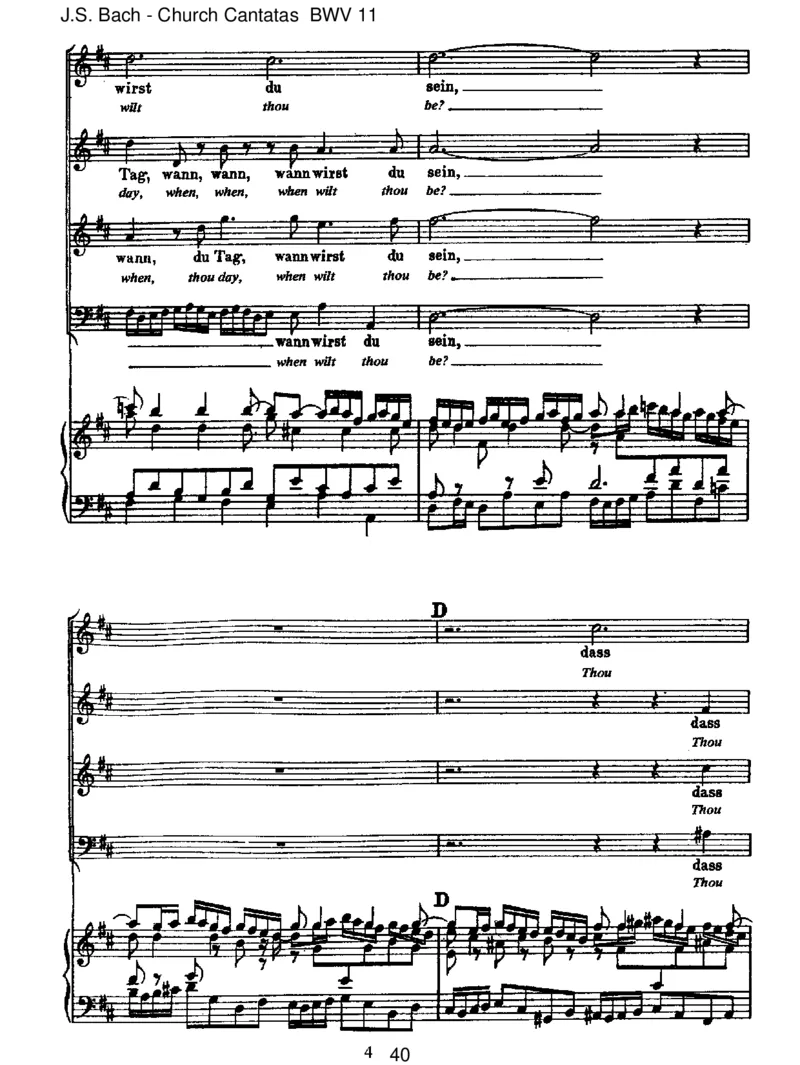 BWV11LobetGottinseinenReichen(AscensionOratorio)_一万首著名钢琴曲谱哈农贝多芬合集视频教学电子版高清无水印可打印_1古典钢琴知名音乐家谱_巴赫钢琴谱全集_J.S巴赫作品全集