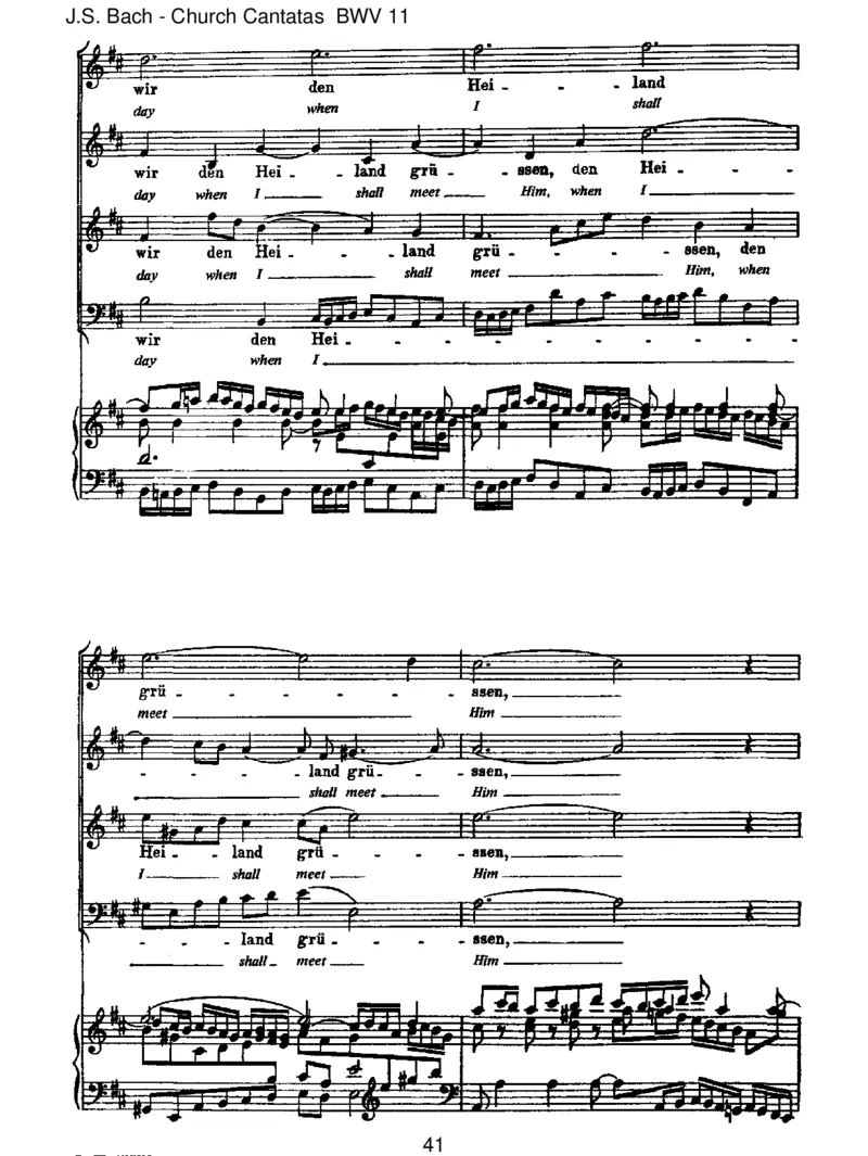 BWV11LobetGottinseinenReichen(AscensionOratorio)_一万首著名钢琴曲谱哈农贝多芬合集视频教学电子版高清无水印可打印_1古典钢琴知名音乐家谱_巴赫钢琴谱全集_J.S巴赫作品全集