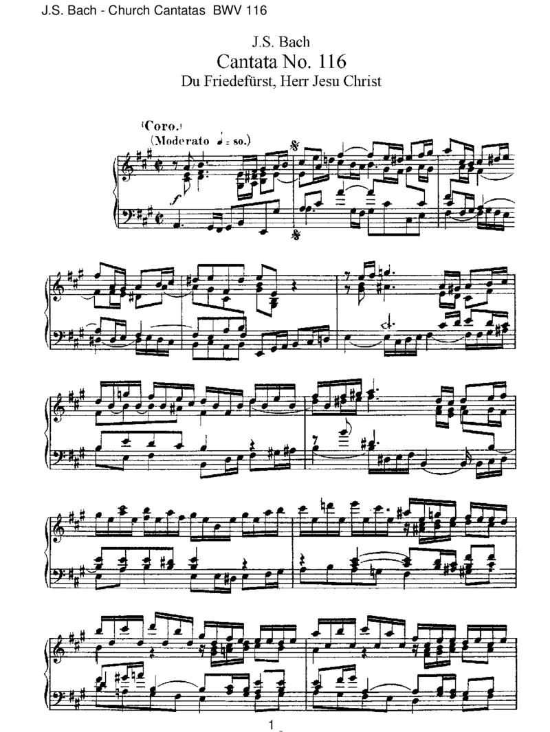 BWV116DuFriedef&uuml;rst,HerrJesuChrist_一万首著名钢琴曲谱哈农贝多芬合集视频教学电子版高清无水印可打印_1古典钢琴知名音乐家谱_巴赫钢琴谱全集_J.S巴赫作品全集