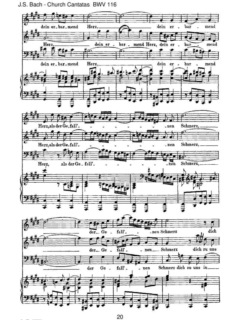 BWV116DuFriedef&uuml;rst,HerrJesuChrist_一万首著名钢琴曲谱哈农贝多芬合集视频教学电子版高清无水印可打印_1古典钢琴知名音乐家谱_巴赫钢琴谱全集_J.S巴赫作品全集