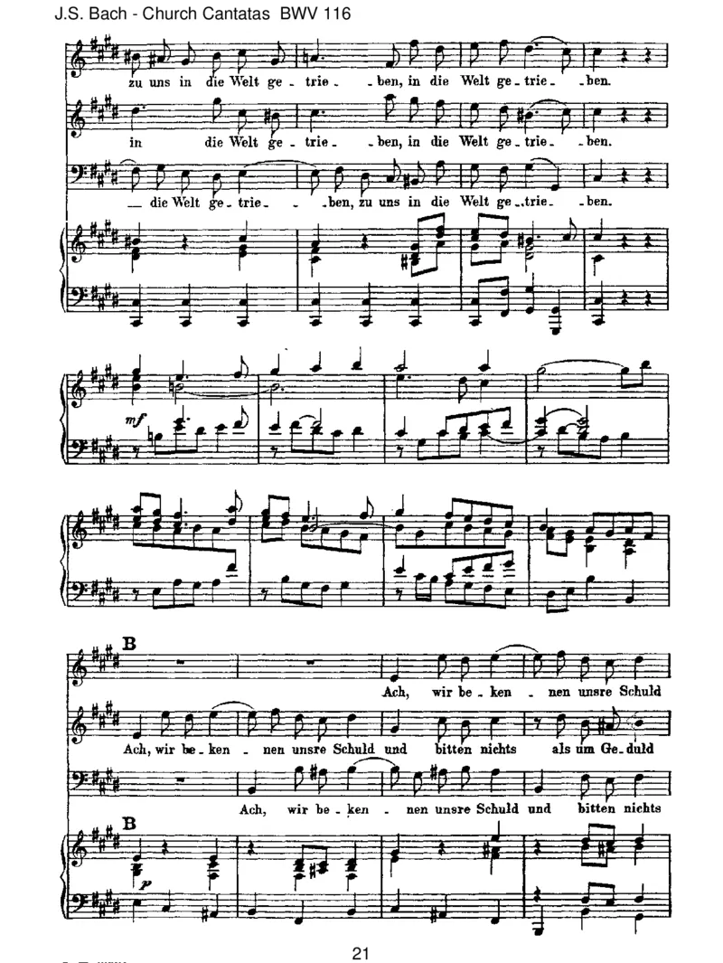 BWV116DuFriedef&uuml;rst,HerrJesuChrist_一万首著名钢琴曲谱哈农贝多芬合集视频教学电子版高清无水印可打印_1古典钢琴知名音乐家谱_巴赫钢琴谱全集_J.S巴赫作品全集
