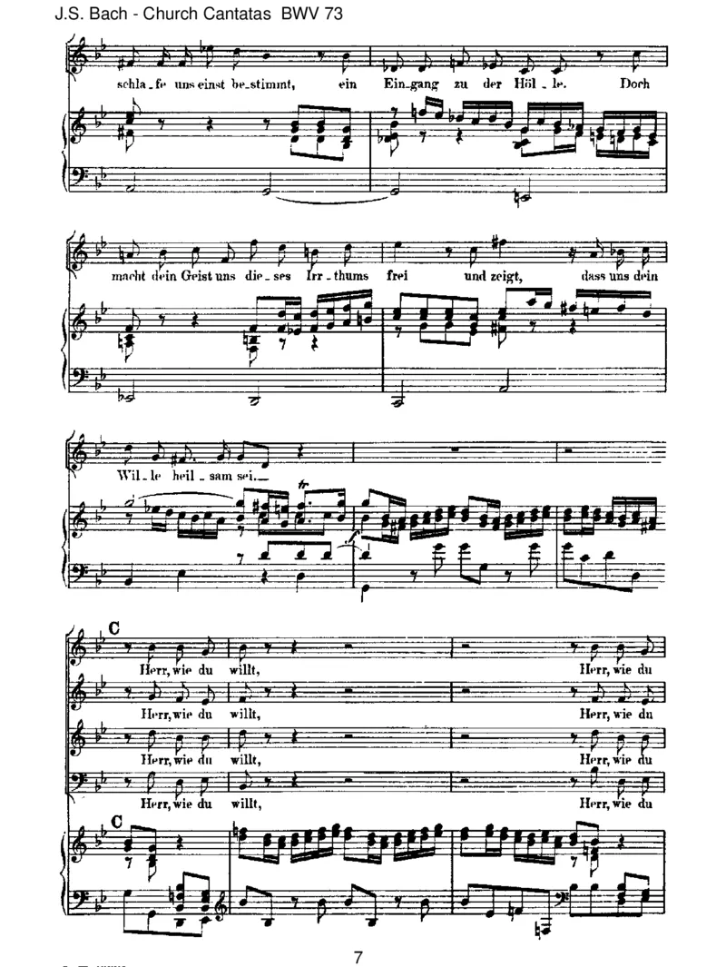 BWV73Herr,wieduwillst,soschicksmitmir_一万首著名钢琴曲谱哈农贝多芬合集视频教学电子版高清无水印可打印_1古典钢琴知名音乐家谱_巴赫钢琴谱全集_J.S巴赫作品全集