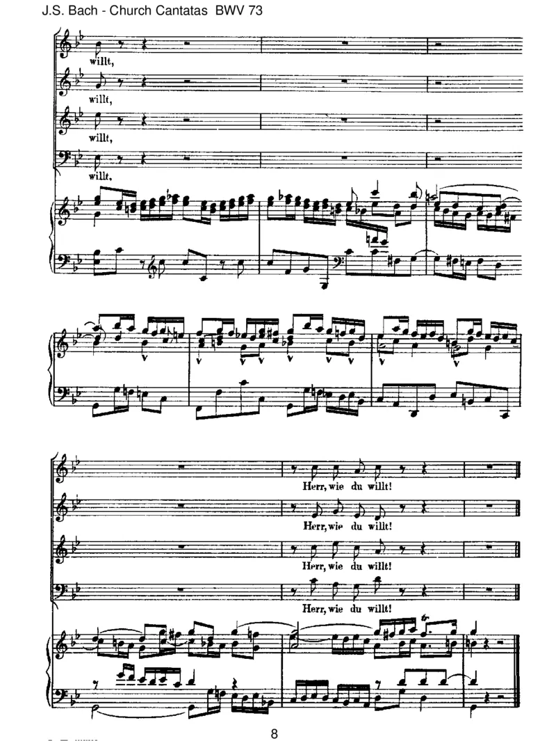 BWV73Herr,wieduwillst,soschicksmitmir_一万首著名钢琴曲谱哈农贝多芬合集视频教学电子版高清无水印可打印_1古典钢琴知名音乐家谱_巴赫钢琴谱全集_J.S巴赫作品全集