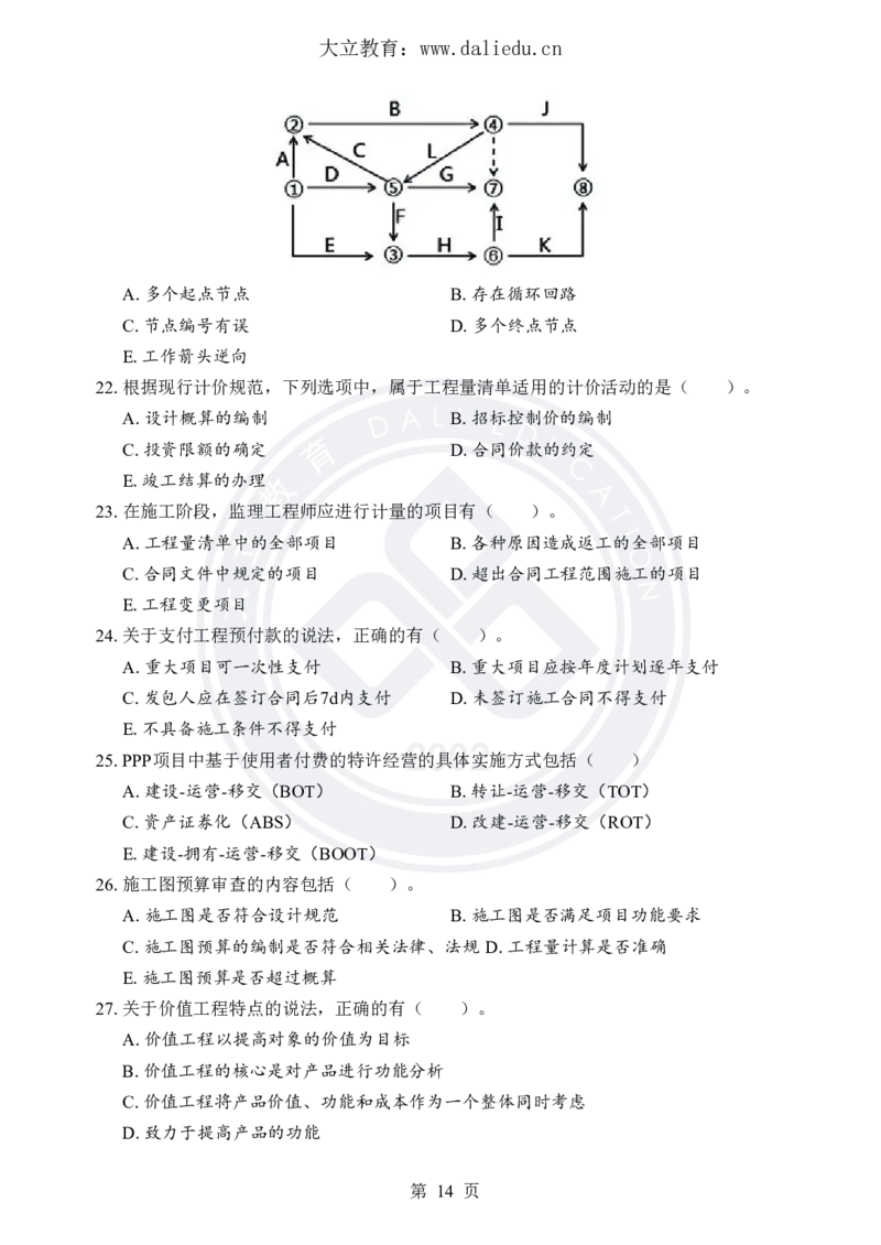 DL-土建三控-考前模拟卷_监理工程师_2025监理工程师_2025年监理工程师SVIP_2025年监理土建控制SVIP_05-考前密训✿央企特训✿机构普押_25-控制《考前模拟卷+考前点睛》YL