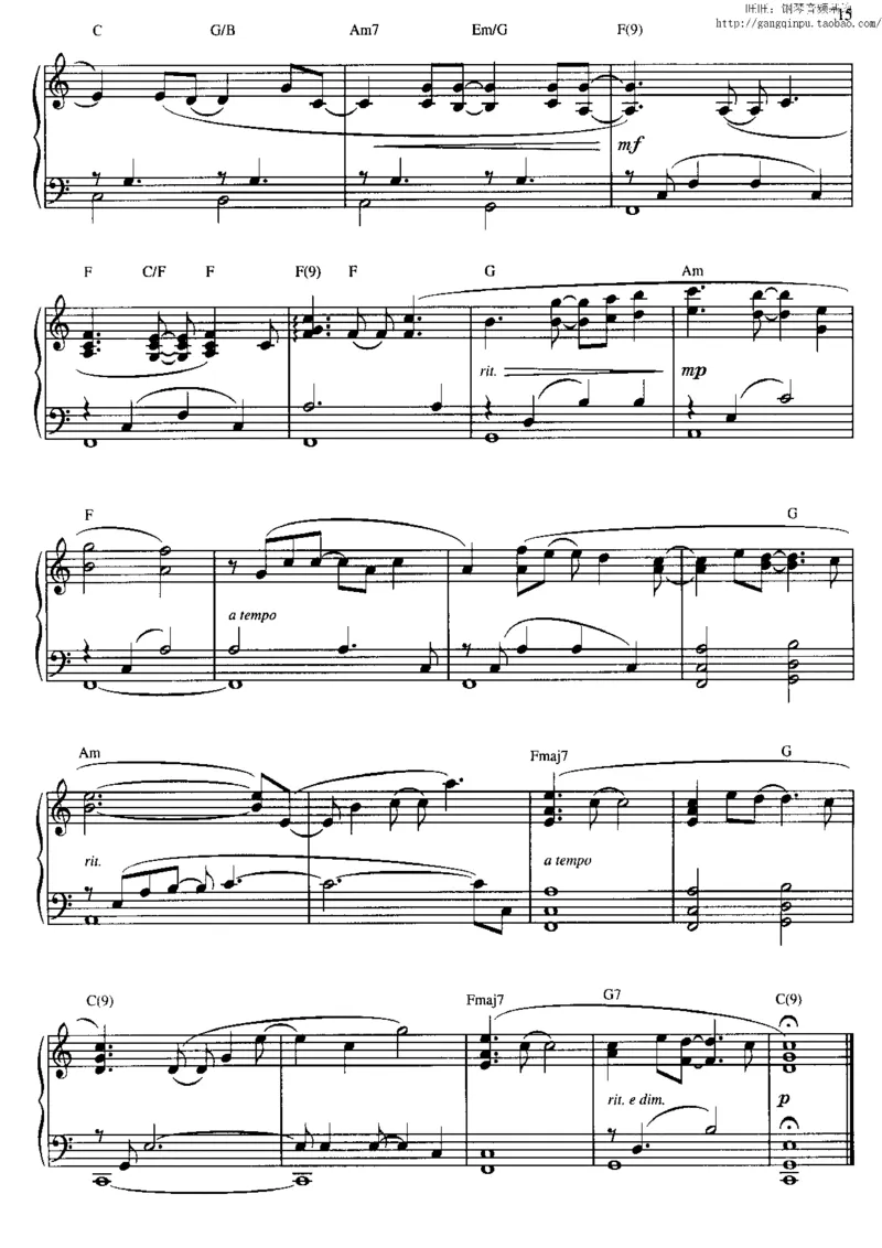 37、轻音乐家JimBrickman钢琴曲集（174页，共23首）_一万首著名钢琴曲谱哈农贝多芬合集视频教学电子版高清无水印可打印_3流行音乐谱_流行钢琴谱合集形式_高清PDF无水印