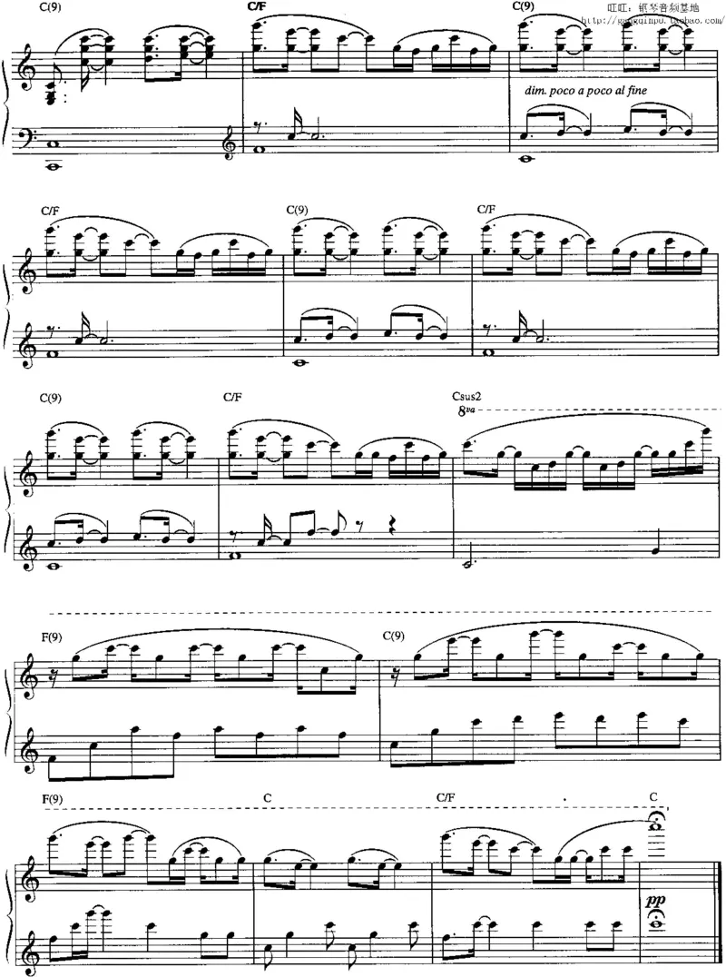 37、轻音乐家JimBrickman钢琴曲集（174页，共23首）_一万首著名钢琴曲谱哈农贝多芬合集视频教学电子版高清无水印可打印_3流行音乐谱_流行钢琴谱合集形式_高清PDF无水印