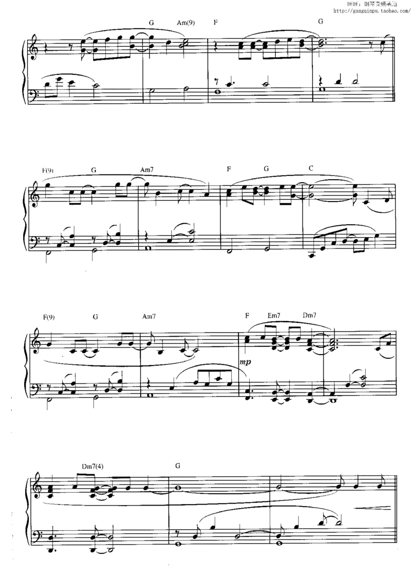 37、轻音乐家JimBrickman钢琴曲集（174页，共23首）_一万首著名钢琴曲谱哈农贝多芬合集视频教学电子版高清无水印可打印_3流行音乐谱_流行钢琴谱合集形式_高清PDF无水印