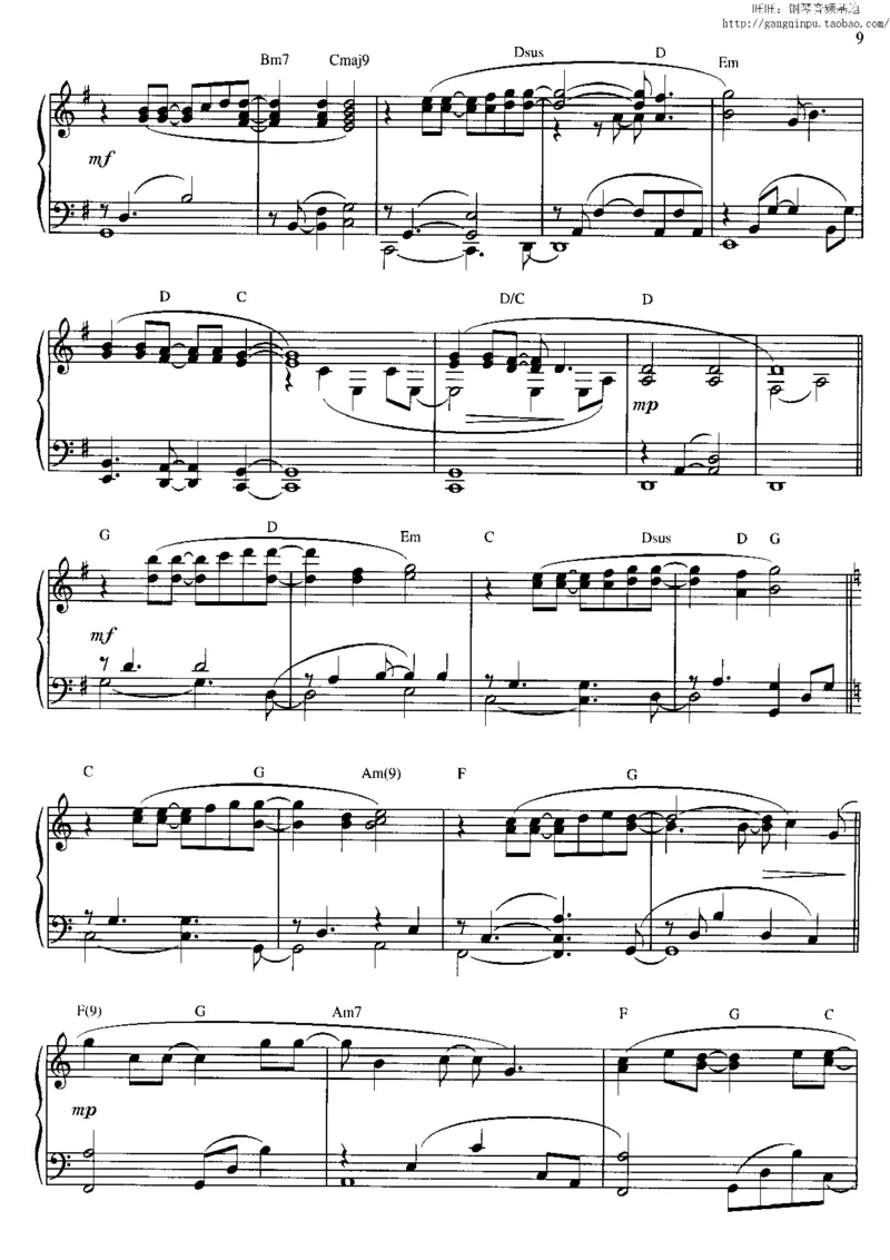 37、轻音乐家JimBrickman钢琴曲集（174页，共23首）_一万首著名钢琴曲谱哈农贝多芬合集视频教学电子版高清无水印可打印_3流行音乐谱_流行钢琴谱合集形式_高清PDF无水印