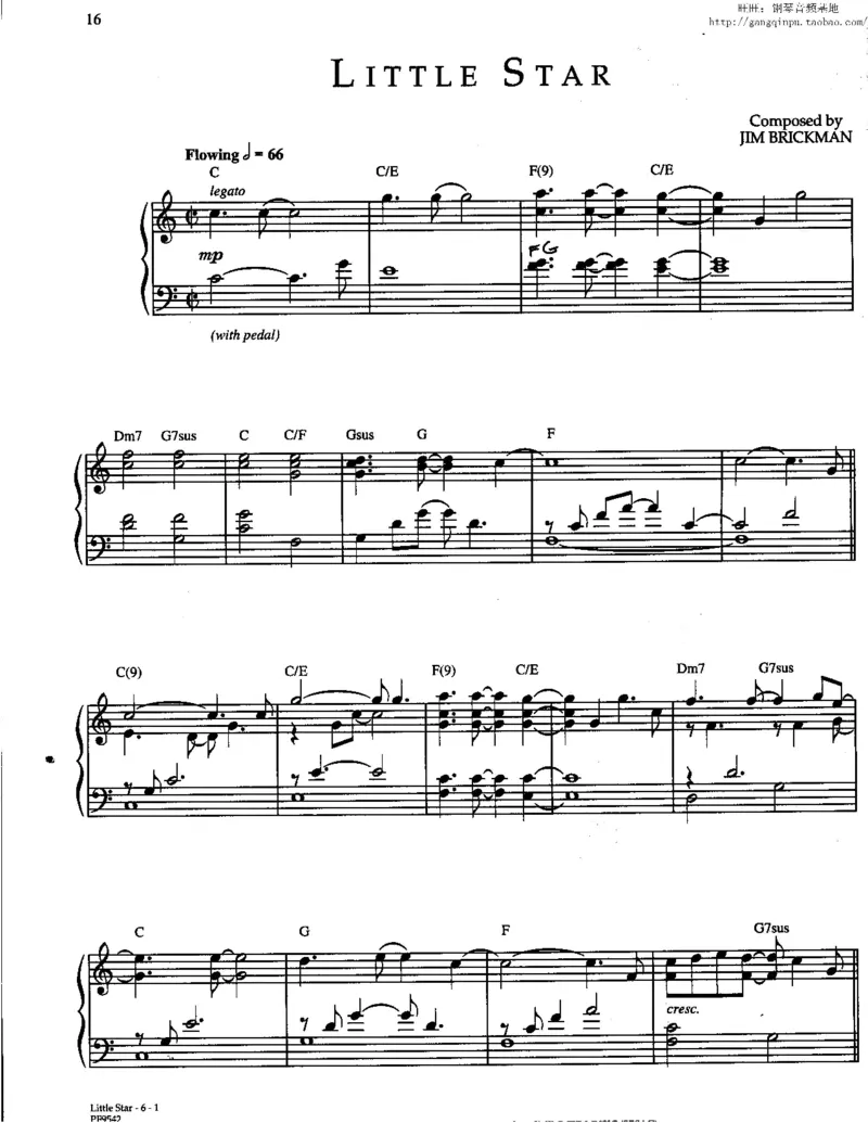 37、轻音乐家JimBrickman钢琴曲集（174页，共23首）_一万首著名钢琴曲谱哈农贝多芬合集视频教学电子版高清无水印可打印_3流行音乐谱_流行钢琴谱合集形式_高清PDF无水印