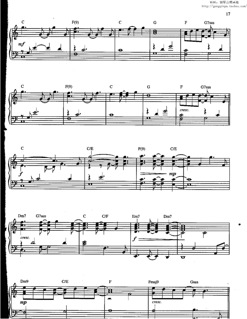 37、轻音乐家JimBrickman钢琴曲集（174页，共23首）_一万首著名钢琴曲谱哈农贝多芬合集视频教学电子版高清无水印可打印_3流行音乐谱_流行钢琴谱合集形式_高清PDF无水印