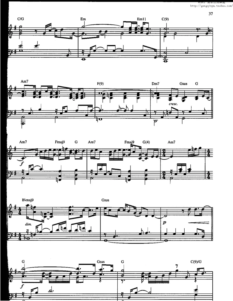 37、轻音乐家JimBrickman钢琴曲集（174页，共23首）_一万首著名钢琴曲谱哈农贝多芬合集视频教学电子版高清无水印可打印_3流行音乐谱_流行钢琴谱合集形式_高清PDF无水印