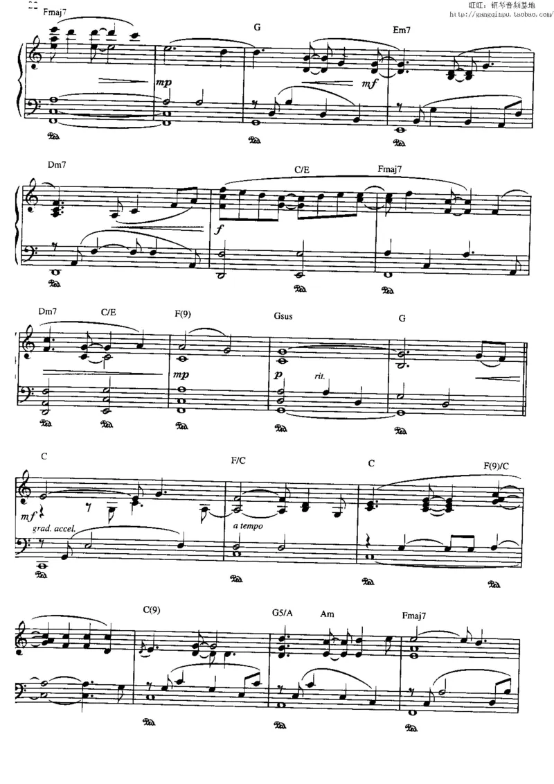 37、轻音乐家JimBrickman钢琴曲集（174页，共23首）_一万首著名钢琴曲谱哈农贝多芬合集视频教学电子版高清无水印可打印_3流行音乐谱_流行钢琴谱合集形式_高清PDF无水印