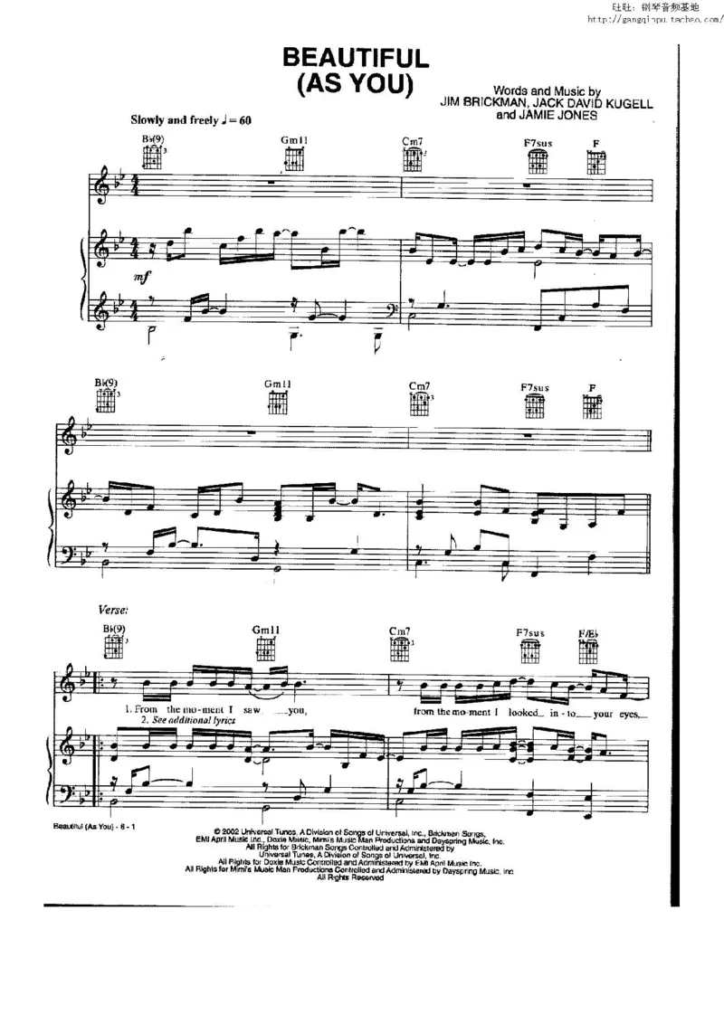 37、轻音乐家JimBrickman钢琴曲集（174页，共23首）_一万首著名钢琴曲谱哈农贝多芬合集视频教学电子版高清无水印可打印_3流行音乐谱_流行钢琴谱合集形式_高清PDF无水印