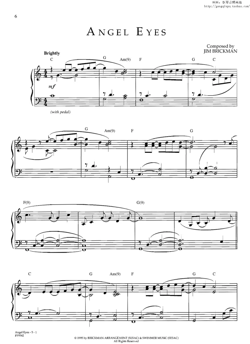 37、轻音乐家JimBrickman钢琴曲集（174页，共23首）_一万首著名钢琴曲谱哈农贝多芬合集视频教学电子版高清无水印可打印_3流行音乐谱_流行钢琴谱合集形式_高清PDF无水印