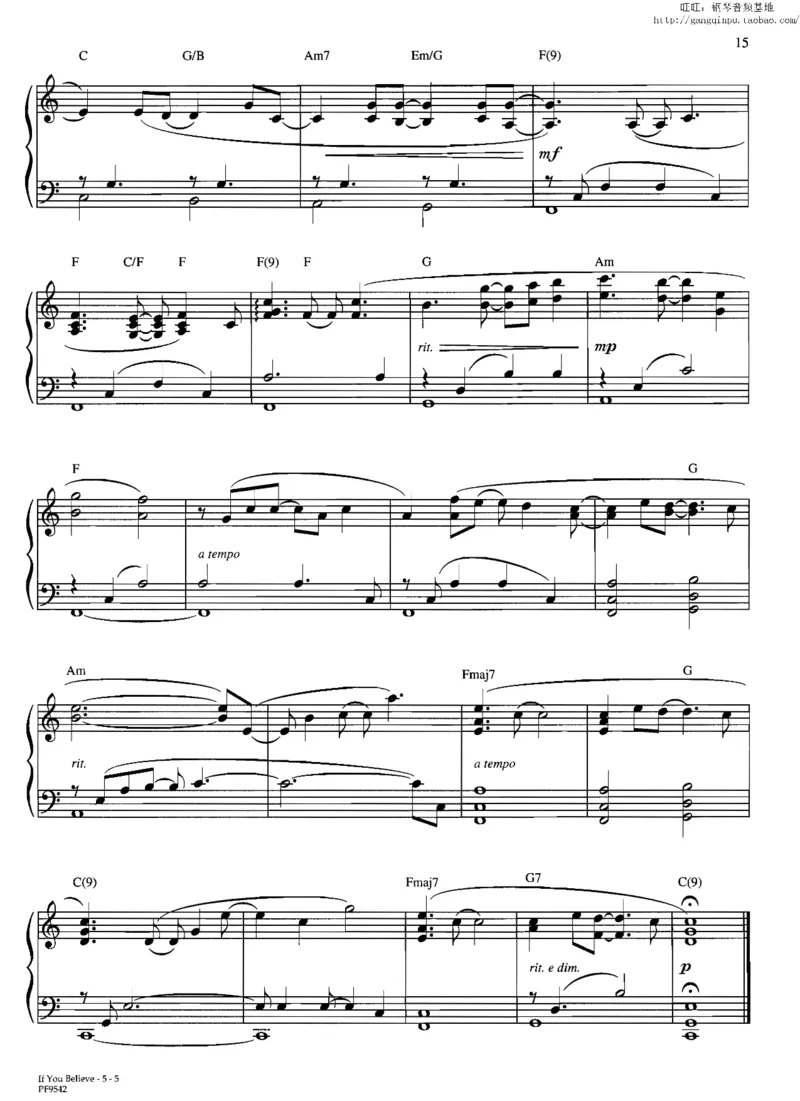 37、轻音乐家JimBrickman钢琴曲集（174页，共23首）_一万首著名钢琴曲谱哈农贝多芬合集视频教学电子版高清无水印可打印_3流行音乐谱_流行钢琴谱合集形式_高清PDF无水印