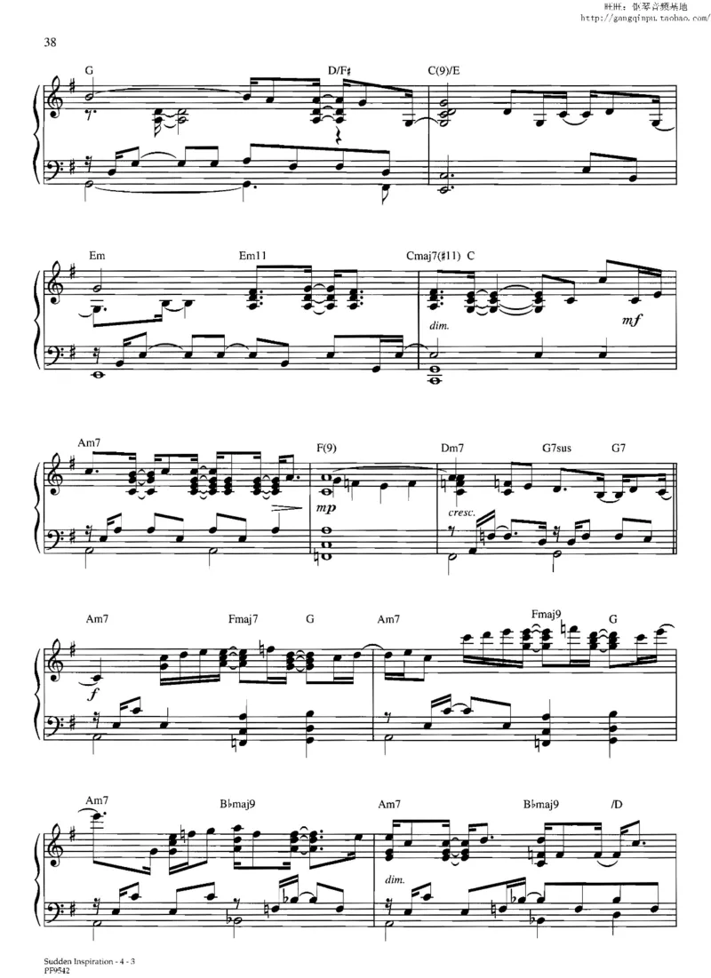 37、轻音乐家JimBrickman钢琴曲集（174页，共23首）_一万首著名钢琴曲谱哈农贝多芬合集视频教学电子版高清无水印可打印_3流行音乐谱_流行钢琴谱合集形式_高清PDF无水印