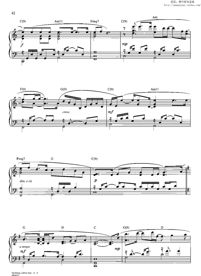 37、轻音乐家JimBrickman钢琴曲集（174页，共23首）_一万首著名钢琴曲谱哈农贝多芬合集视频教学电子版高清无水印可打印_3流行音乐谱_流行钢琴谱合集形式_高清PDF无水印