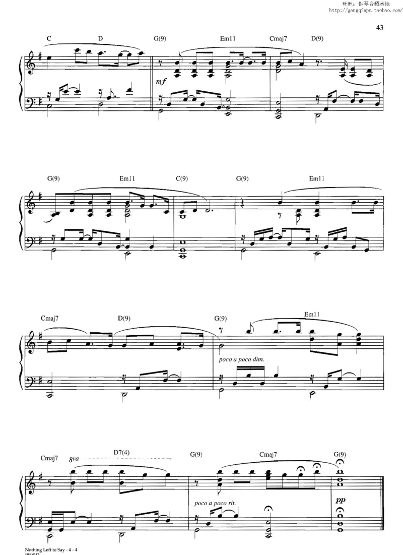 37、轻音乐家JimBrickman钢琴曲集（174页，共23首）_一万首著名钢琴曲谱哈农贝多芬合集视频教学电子版高清无水印可打印_3流行音乐谱_流行钢琴谱合集形式_高清PDF无水印