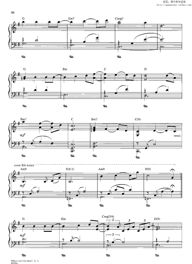 37、轻音乐家JimBrickman钢琴曲集（174页，共23首）_一万首著名钢琴曲谱哈农贝多芬合集视频教学电子版高清无水印可打印_3流行音乐谱_流行钢琴谱合集形式_高清PDF无水印