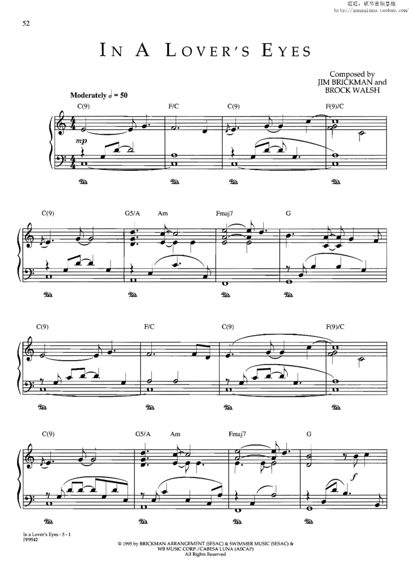 37、轻音乐家JimBrickman钢琴曲集（174页，共23首）_一万首著名钢琴曲谱哈农贝多芬合集视频教学电子版高清无水印可打印_3流行音乐谱_流行钢琴谱合集形式_高清PDF无水印