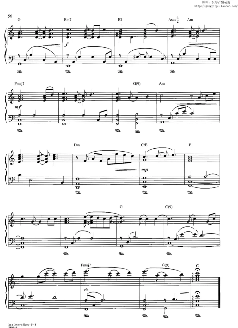 37、轻音乐家JimBrickman钢琴曲集（174页，共23首）_一万首著名钢琴曲谱哈农贝多芬合集视频教学电子版高清无水印可打印_3流行音乐谱_流行钢琴谱合集形式_高清PDF无水印