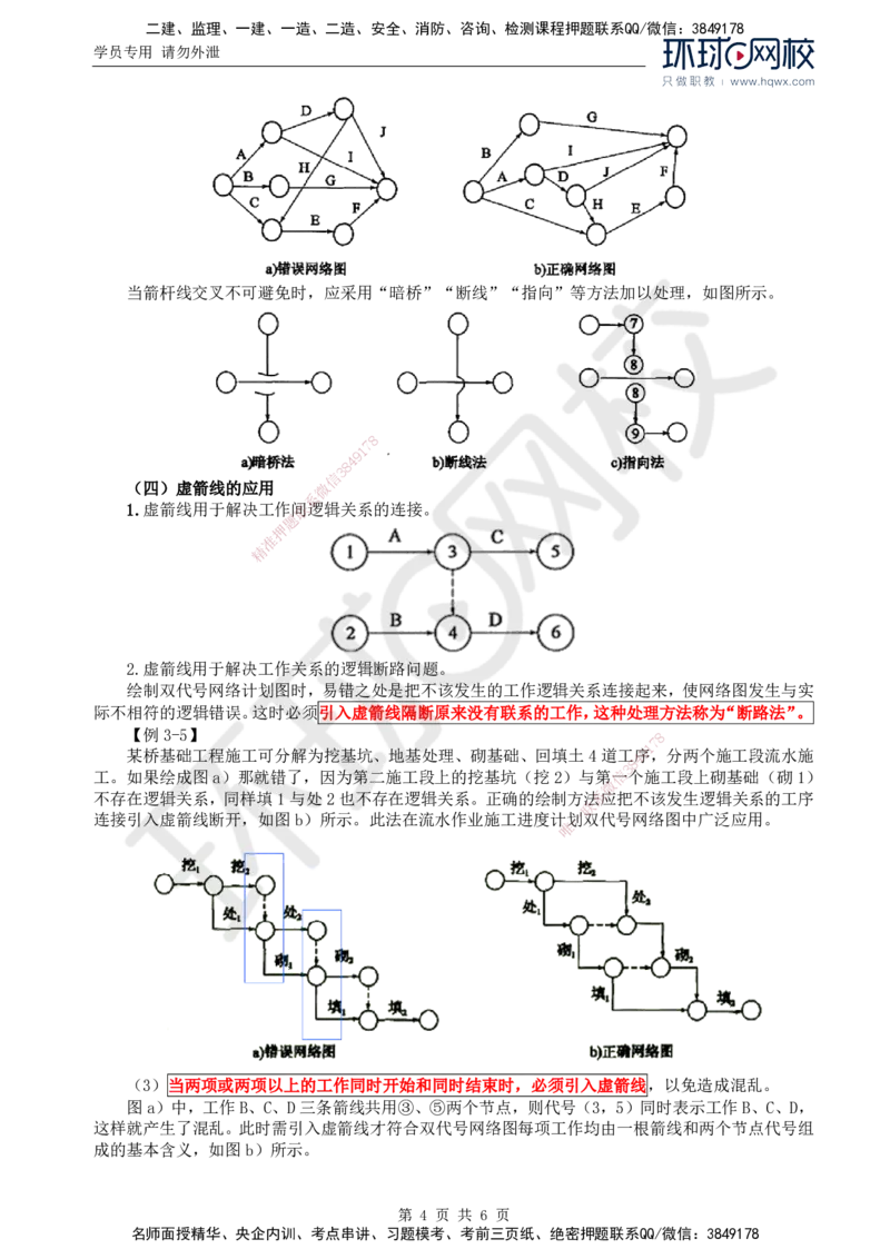 62.基础知识：第三章第四节双代号网络图（一）_监理工程师_2025监理工程师_2025年监理工程师SVIP_2025年监理交通控制SVIP_02-基础精讲✿高端面授✿深度强化