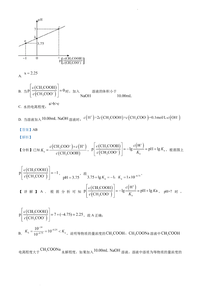高二上学期期末考试化学试题（解析版）_E015高中全科试卷_化学试题_选修1_3.新版人教版高中化学试卷选择性必修1_3.期末试卷_高二上学期期末考试化学试题