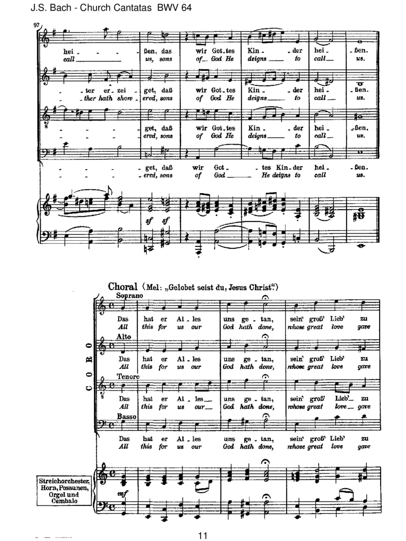 BWV64Sehet,welcheineLiebe_一万首著名钢琴曲谱哈农贝多芬合集视频教学电子版高清无水印可打印_1古典钢琴知名音乐家谱_巴赫钢琴谱全集_J.S巴赫作品全集_JohannSebastianBach(1685-1750)巴赫