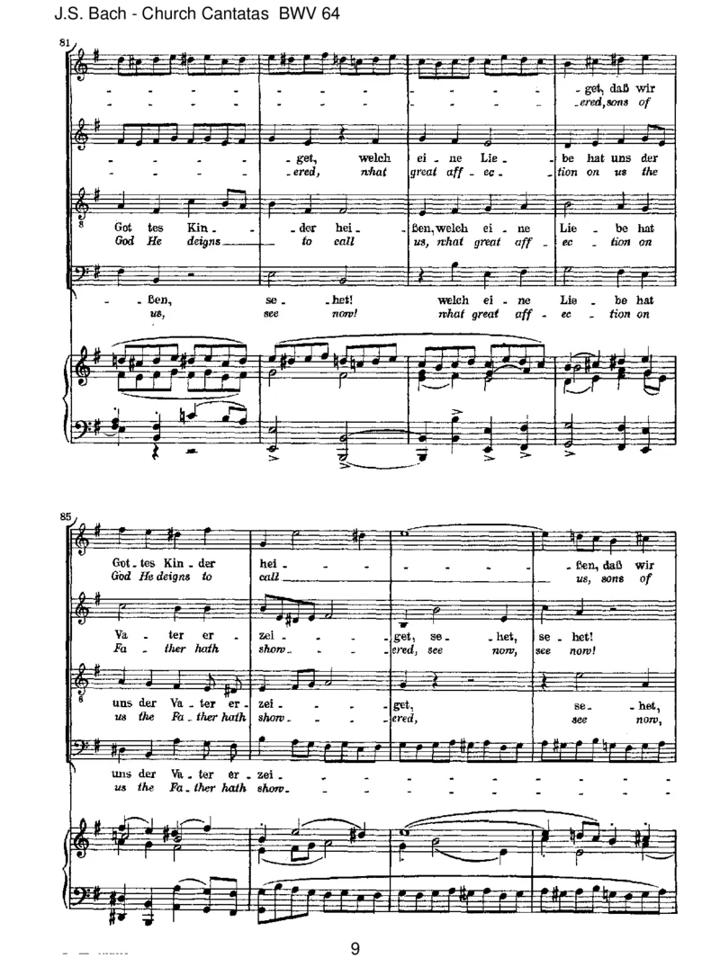 BWV64Sehet,welcheineLiebe_一万首著名钢琴曲谱哈农贝多芬合集视频教学电子版高清无水印可打印_1古典钢琴知名音乐家谱_巴赫钢琴谱全集_J.S巴赫作品全集_JohannSebastianBach(1685-1750)巴赫