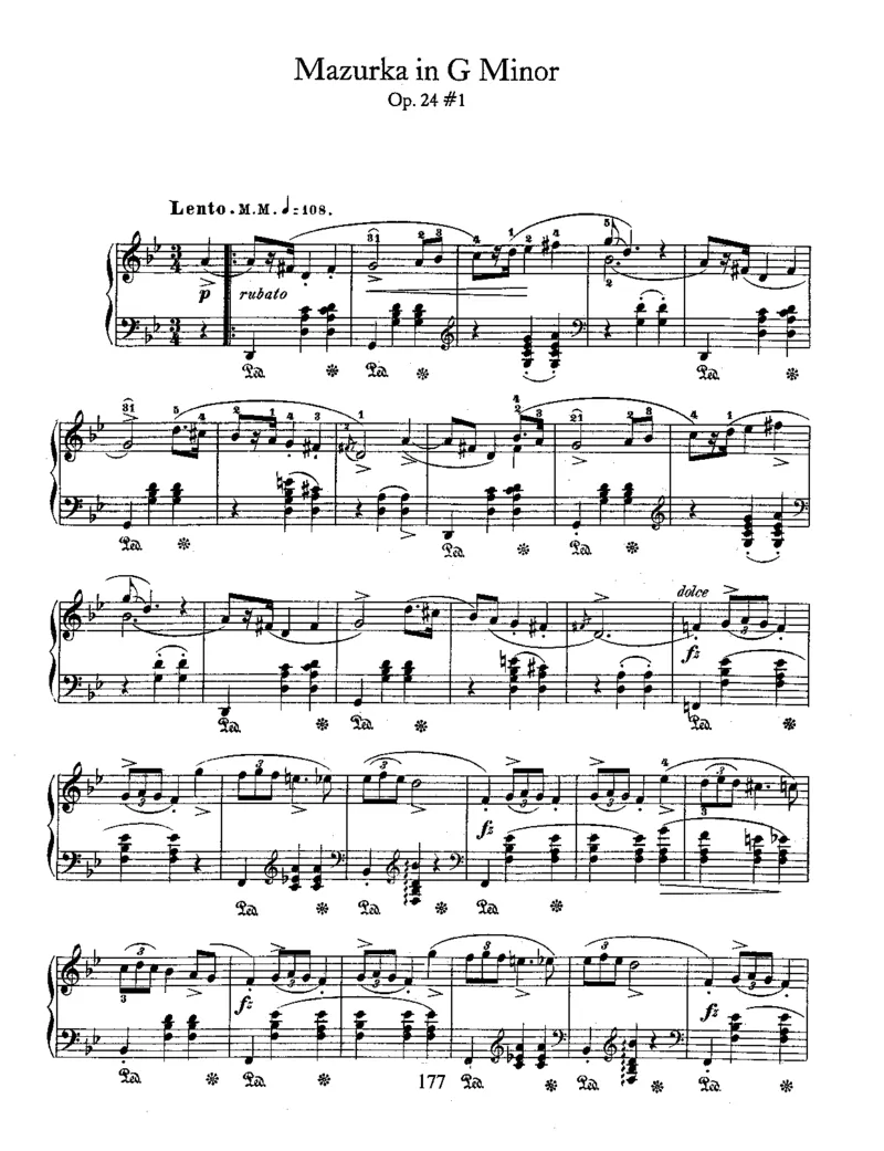 4Mazurkas,Op24_一万首著名钢琴曲谱哈农贝多芬合集视频教学电子版高清无水印可打印_1古典钢琴知名音乐家谱_肖邦钢琴谱全集_马祖卡