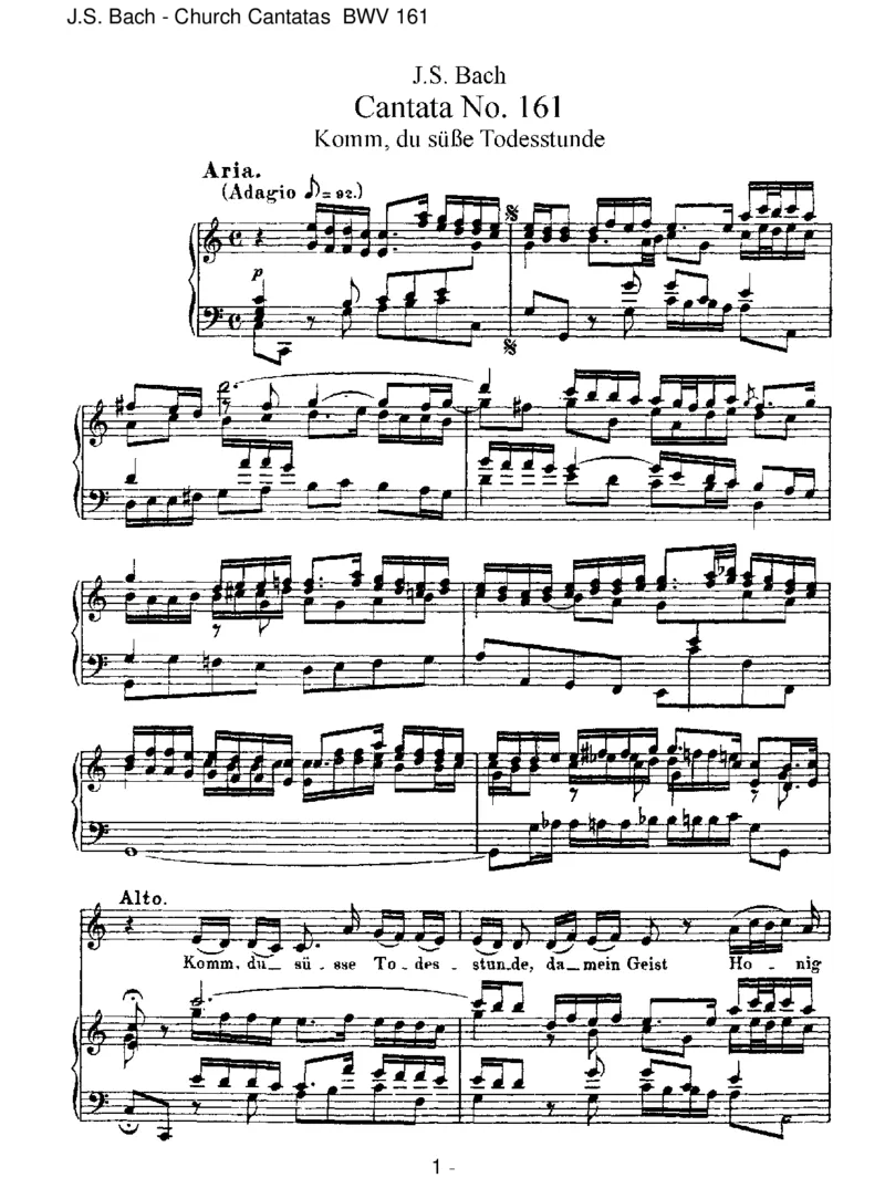 BWV161Komm,dus&uuml;sseTodesstunde_一万首著名钢琴曲谱哈农贝多芬合集视频教学电子版高清无水印可打印_1古典钢琴知名音乐家谱_巴赫钢琴谱全集_J.S巴赫作品全集_JohannSebastianBach(1685-1750)巴赫