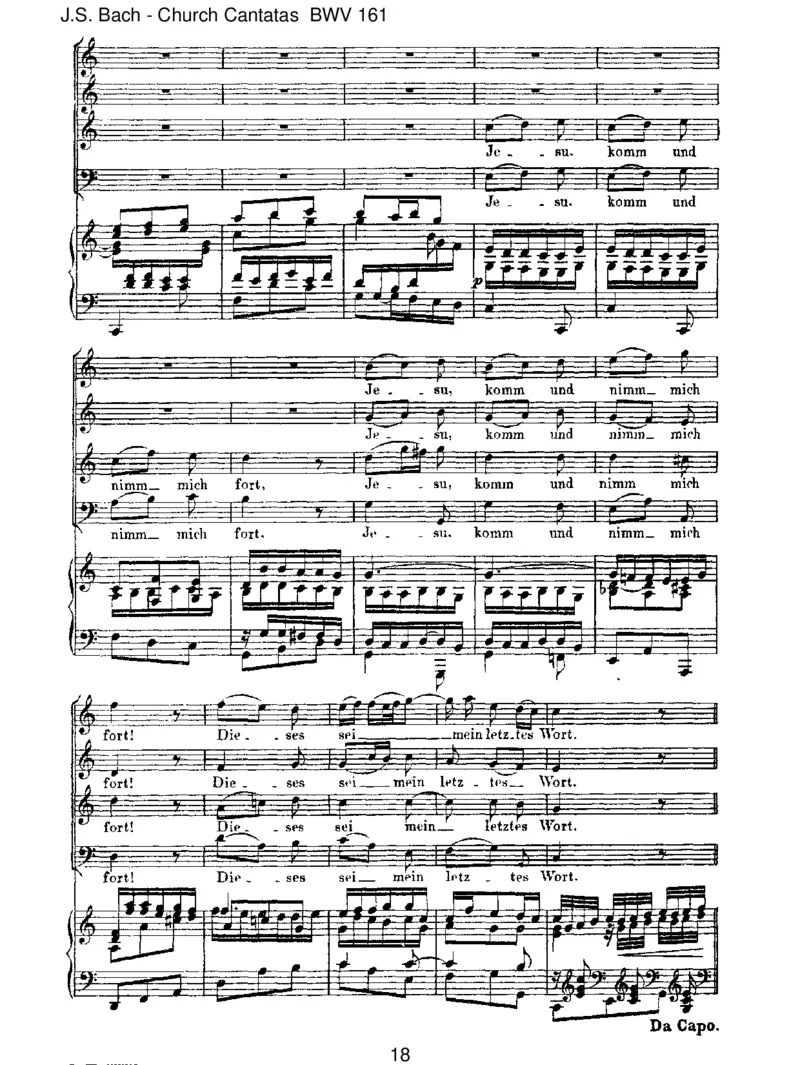 BWV161Komm,dus&uuml;sseTodesstunde_一万首著名钢琴曲谱哈农贝多芬合集视频教学电子版高清无水印可打印_1古典钢琴知名音乐家谱_巴赫钢琴谱全集_J.S巴赫作品全集_JohannSebastianBach(1685-1750)巴赫