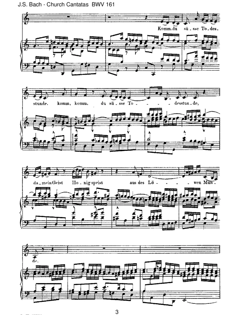 BWV161Komm,dus&uuml;sseTodesstunde_一万首著名钢琴曲谱哈农贝多芬合集视频教学电子版高清无水印可打印_1古典钢琴知名音乐家谱_巴赫钢琴谱全集_J.S巴赫作品全集_JohannSebastianBach(1685-1750)巴赫