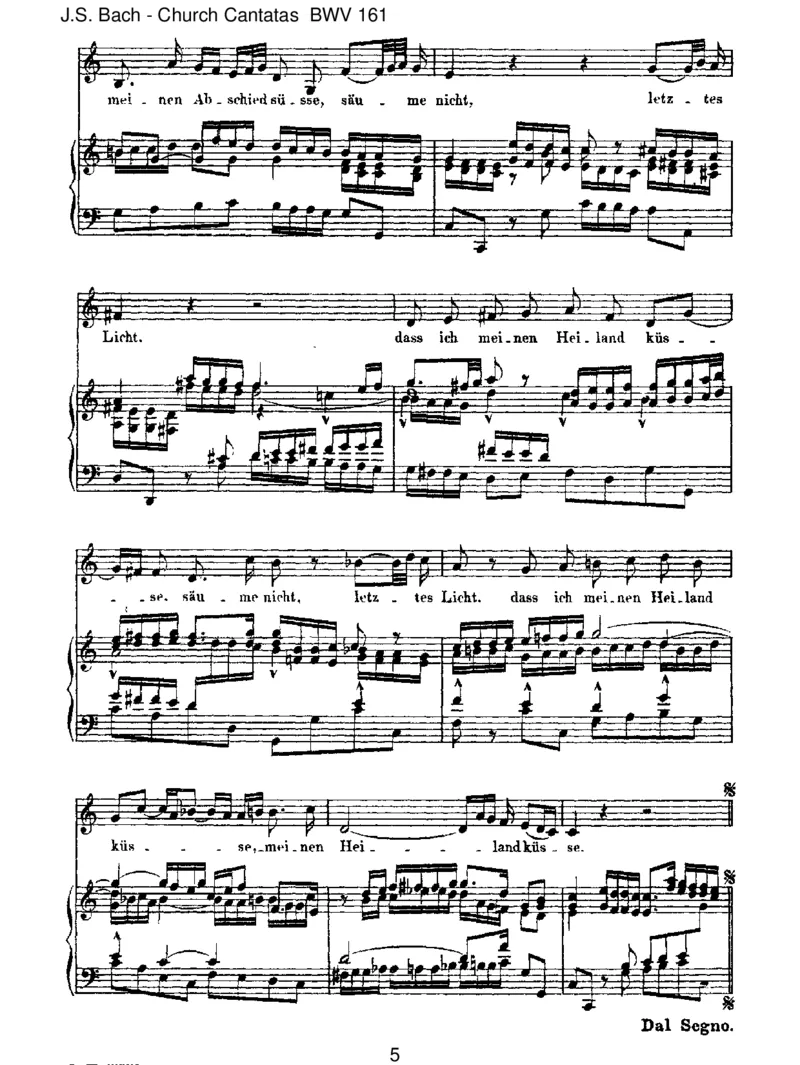 BWV161Komm,dus&uuml;sseTodesstunde_一万首著名钢琴曲谱哈农贝多芬合集视频教学电子版高清无水印可打印_1古典钢琴知名音乐家谱_巴赫钢琴谱全集_J.S巴赫作品全集_JohannSebastianBach(1685-1750)巴赫