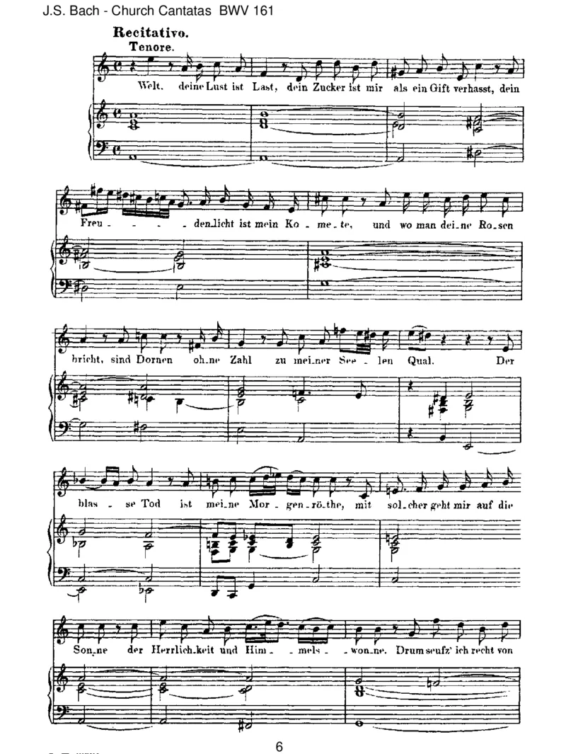 BWV161Komm,dus&uuml;sseTodesstunde_一万首著名钢琴曲谱哈农贝多芬合集视频教学电子版高清无水印可打印_1古典钢琴知名音乐家谱_巴赫钢琴谱全集_J.S巴赫作品全集_JohannSebastianBach(1685-1750)巴赫