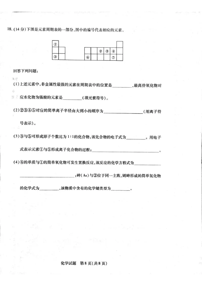 河南省周口市2024-2025学年高一上学期1月期末考试化学PDF版含解析_2024-2025高一（7-7月题库）_2025年02月试卷_0228河南省周口市2024-2025学年高一上学期1月期末考试