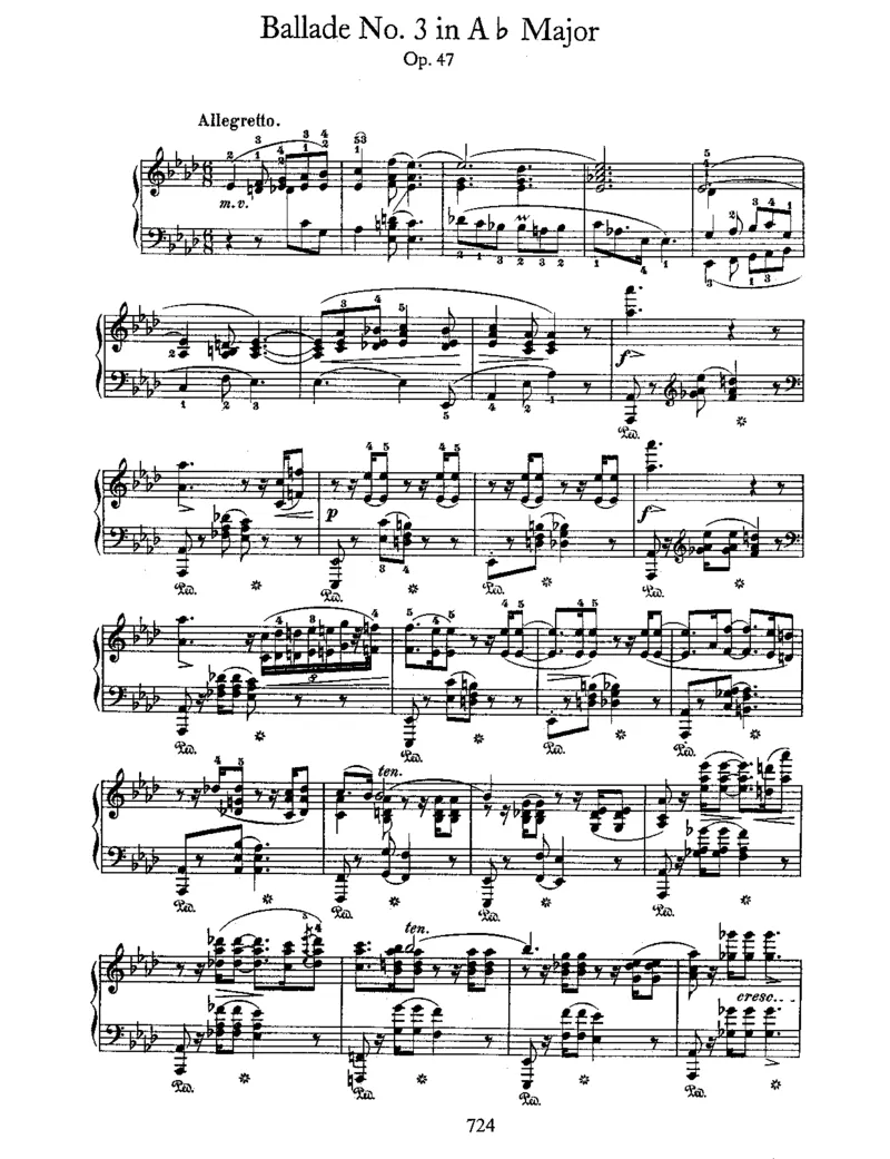 BalladeNo3inAb,Op47_NoRestriction_一万首著名钢琴曲谱哈农贝多芬合集视频教学电子版高清无水印可打印_1古典钢琴知名音乐家谱_肖邦钢琴谱全集_叙事曲