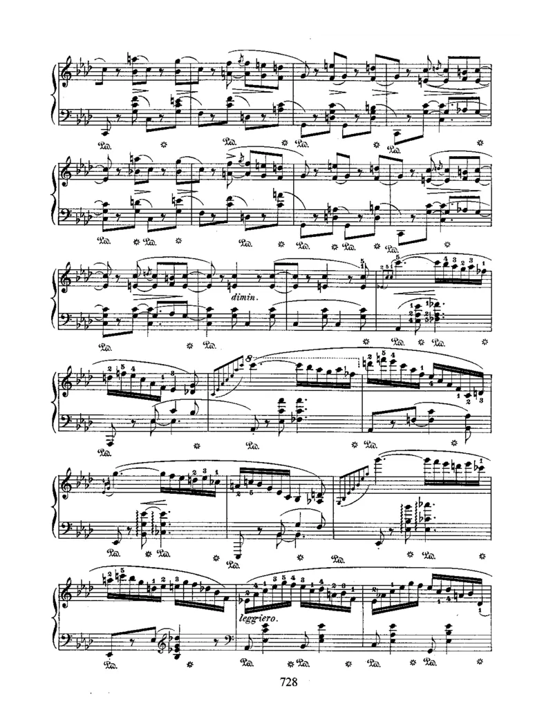 BalladeNo3inAb,Op47_NoRestriction_一万首著名钢琴曲谱哈农贝多芬合集视频教学电子版高清无水印可打印_1古典钢琴知名音乐家谱_肖邦钢琴谱全集_叙事曲