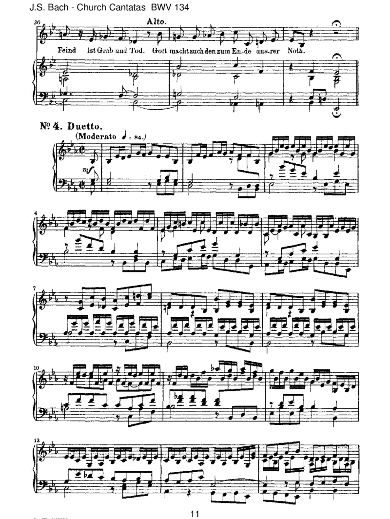 BWV134EinHerz,dasseinenJesumlebendweiss_一万首著名钢琴曲谱哈农贝多芬合集视频教学电子版高清无水印可打印_1古典钢琴知名音乐家谱_巴赫钢琴谱全集_J.S巴赫作品全集