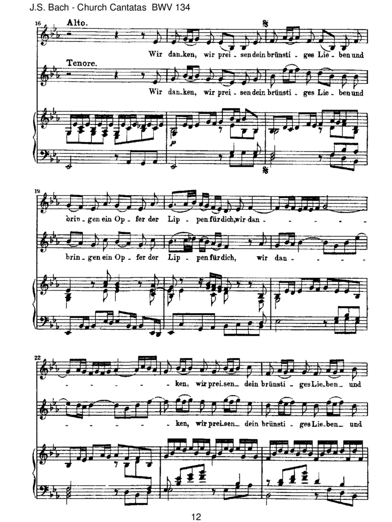 BWV134EinHerz,dasseinenJesumlebendweiss_一万首著名钢琴曲谱哈农贝多芬合集视频教学电子版高清无水印可打印_1古典钢琴知名音乐家谱_巴赫钢琴谱全集_J.S巴赫作品全集