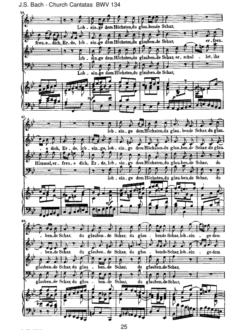 BWV134EinHerz,dasseinenJesumlebendweiss_一万首著名钢琴曲谱哈农贝多芬合集视频教学电子版高清无水印可打印_1古典钢琴知名音乐家谱_巴赫钢琴谱全集_J.S巴赫作品全集