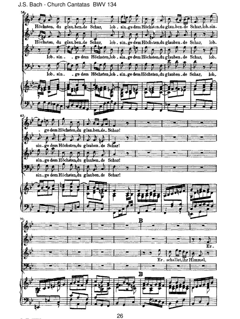 BWV134EinHerz,dasseinenJesumlebendweiss_一万首著名钢琴曲谱哈农贝多芬合集视频教学电子版高清无水印可打印_1古典钢琴知名音乐家谱_巴赫钢琴谱全集_J.S巴赫作品全集