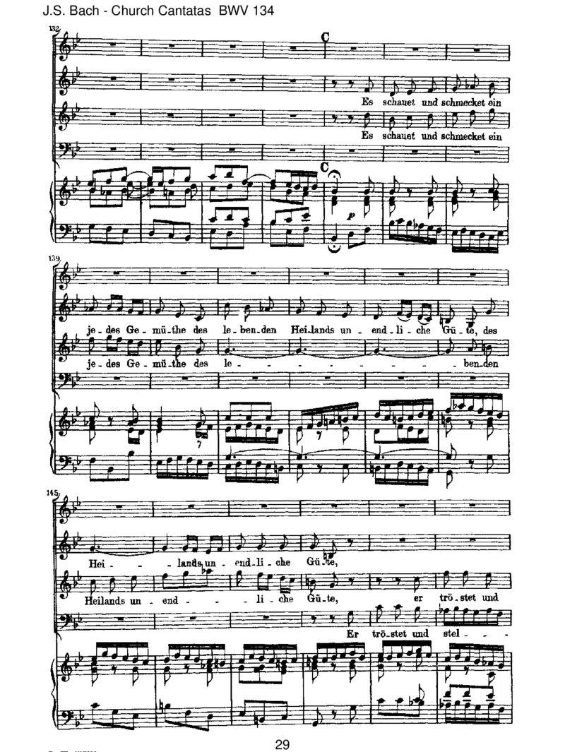 BWV134EinHerz,dasseinenJesumlebendweiss_一万首著名钢琴曲谱哈农贝多芬合集视频教学电子版高清无水印可打印_1古典钢琴知名音乐家谱_巴赫钢琴谱全集_J.S巴赫作品全集