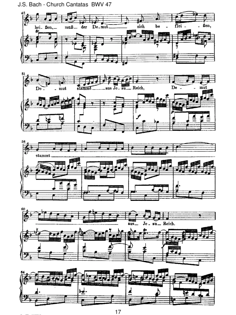 BWV47Wersichselbsterh_het_一万首著名钢琴曲谱哈农贝多芬合集视频教学电子版高清无水印可打印_1古典钢琴知名音乐家谱_巴赫钢琴谱全集_J.S巴赫作品全集_JohannSebastianBach(1685-1750)巴赫