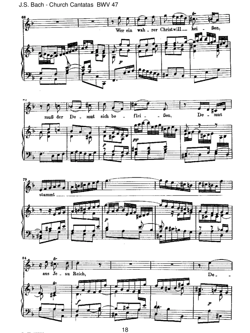 BWV47Wersichselbsterh_het_一万首著名钢琴曲谱哈农贝多芬合集视频教学电子版高清无水印可打印_1古典钢琴知名音乐家谱_巴赫钢琴谱全集_J.S巴赫作品全集_JohannSebastianBach(1685-1750)巴赫
