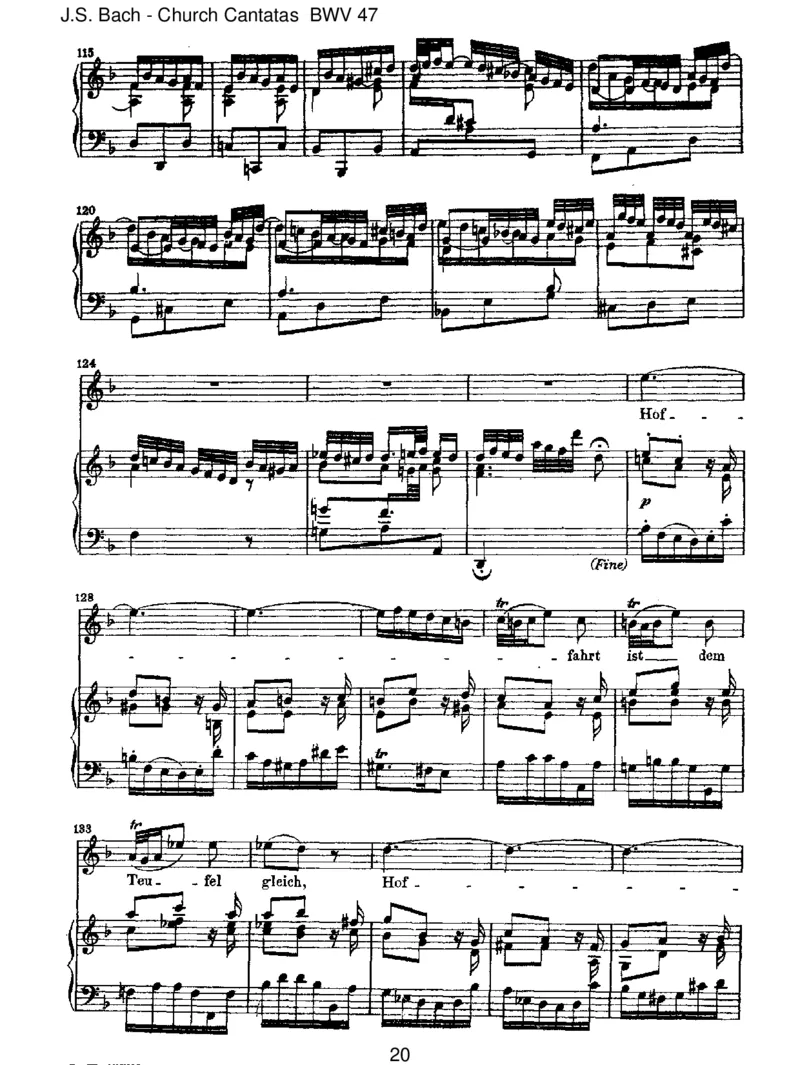 BWV47Wersichselbsterh_het_一万首著名钢琴曲谱哈农贝多芬合集视频教学电子版高清无水印可打印_1古典钢琴知名音乐家谱_巴赫钢琴谱全集_J.S巴赫作品全集_JohannSebastianBach(1685-1750)巴赫