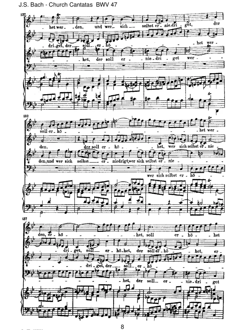 BWV47Wersichselbsterh_het_一万首著名钢琴曲谱哈农贝多芬合集视频教学电子版高清无水印可打印_1古典钢琴知名音乐家谱_巴赫钢琴谱全集_J.S巴赫作品全集_JohannSebastianBach(1685-1750)巴赫