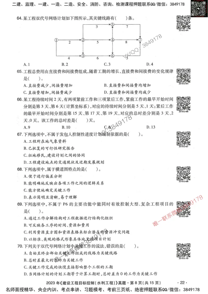 25监理水利控制-近5年真题详解_监理工程师_2025监理工程师_2025年监理工程师SVIP_2025年监理水利控制SVIP_05-考前密训✿央企特训✿机构普押