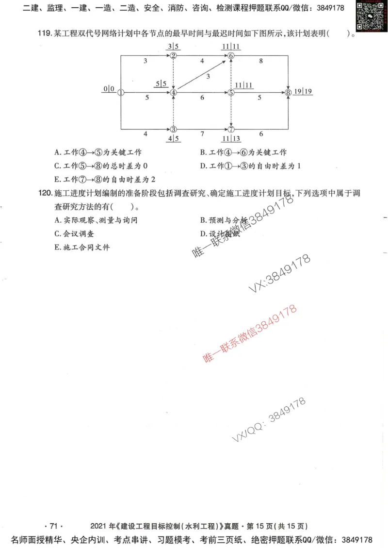 25监理水利控制-近5年真题详解_监理工程师_2025监理工程师_2025年监理工程师SVIP_2025年监理水利控制SVIP_05-考前密训✿央企特训✿机构普押